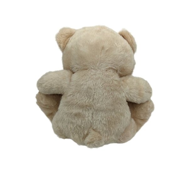 Hug & Luv Tan Plush Bear with  Scarf 16 in Big Soft and Cuddly - Picture 3 of 6